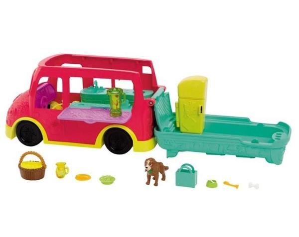 Polly Pocket Food Truck 2 em 1 Gdm20 - Mattel (252690)