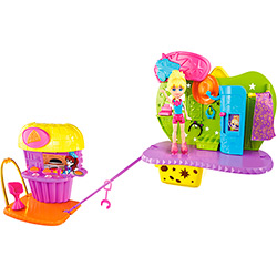 Polly Pocket - Pizzaria Divertida da Polly - Mattel