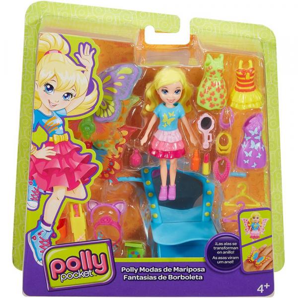 Tudo sobre 'Polly Pocket Transformacao Borboleta Dvj76 - Mattel'