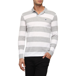 Polo Malwee Long Sleeve Listras Bordado