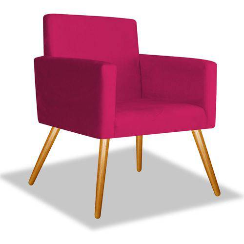 Tudo sobre 'Poltrona Cadeira Decorativa Beatriz Sala Quarto Escritório Recepção Suede Rosa Pink - AM DECOR'