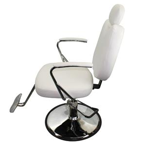 Poltrona Cadeira Reclinável Hidráulica Cabeleireiro Branco - TSB060