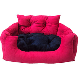 Poltrona para Cachorro Rosa com Preto Tamanho G - Meemo