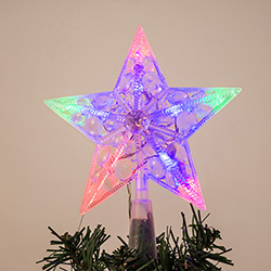 Ponteira Estrela Iluminada com LED 19cm - Orb Christmas