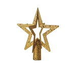 Ponteira Estrela P/Árvore De Natal 20x17Cm 3D Dourado