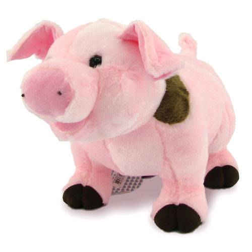 Tudo sobre 'Porco de Pelúcia 30 Cm - Rosa com Patinha Marrom'