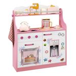 Porta Brinquedos Kitchen Branco/rosa - Móveis Estrela