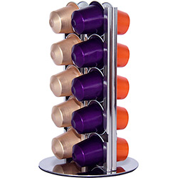 Tamanhos, Medidas e Dimensões do produto Porta Cápsulas de Café Nespresso - 20 Cápsulas - Mini Torre