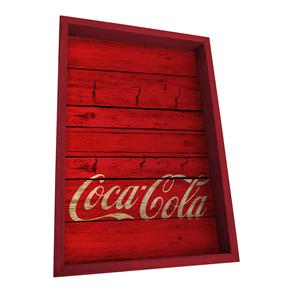 Porta-Chave Urban Coca-Cola Madeira Wood Style Vermelho