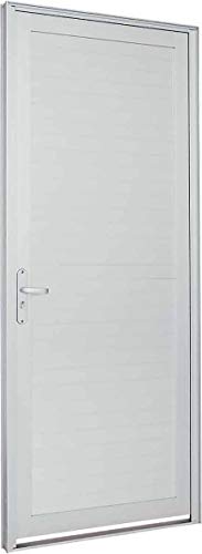Porta de Alumínio Alumifort Sasazaki com 1 Folha 216cmx88cmx5,4cm Branco