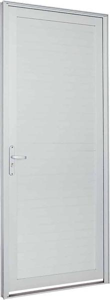 Porta de Alumínio Alumifort Sasazaki com 1 Folha 216cmx88cmx5.4cm Branco