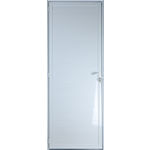 Porta de Alumínio Lambril 2,10 X 0,70 Direita Linha All Soft Cor Branco