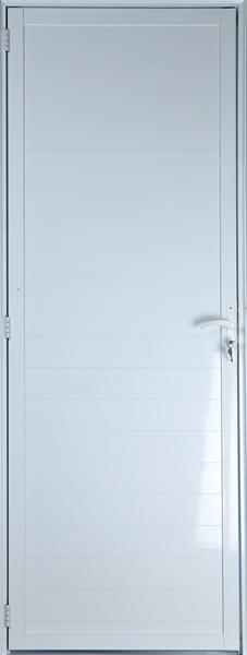 Porta de Alumínio Lambril 2,10 X 0,80 Direita Linha All Soft Cor Branco