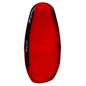 Porta-Escova com Tampa 10,4 X 8,3 X 2,1 Cm - Vermelho Transparente Coza