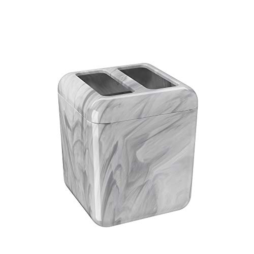 Porta Escova Cube M Coza Mármore Branco