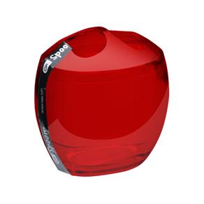 Porta-Escova Spoom Vermelho Transparente - Vermelho