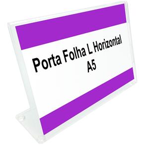 Porta Folha Horizontal L para Papel A5 (21 Cm X 15 Cm)