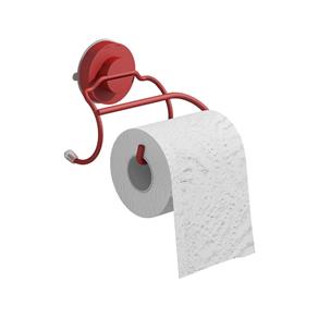 Porta-Papel Higiênico Banino Fixa Click - Vermelho