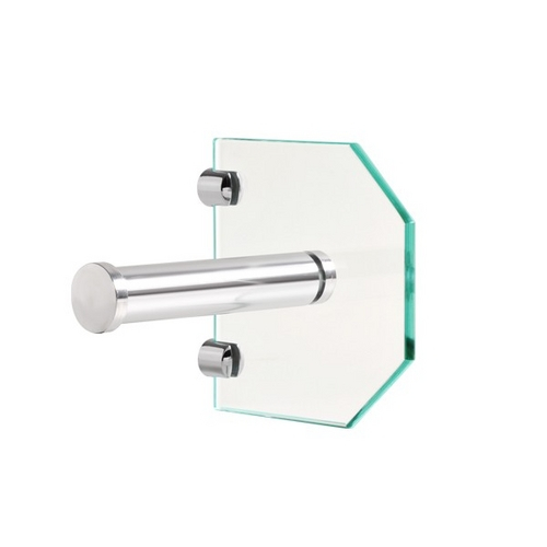 Porta Papel Higiênico Luxo Vidro Incolor - Balibox