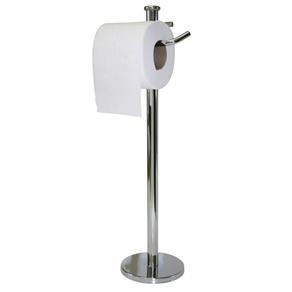 Porta Papel Higiênico Pedestal para Banheiro Jackwal 2860 Cromado - Única