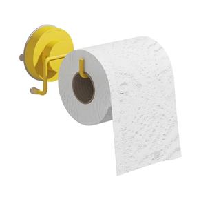 Porta-Papel Higiênico Slim Fixa Click - Amarelo