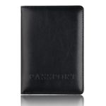 Porta Passaporte e Documentos Viagem Cartão Preto