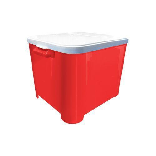Porta Ração Container - Vermelho - 15kg - Furacão Pet