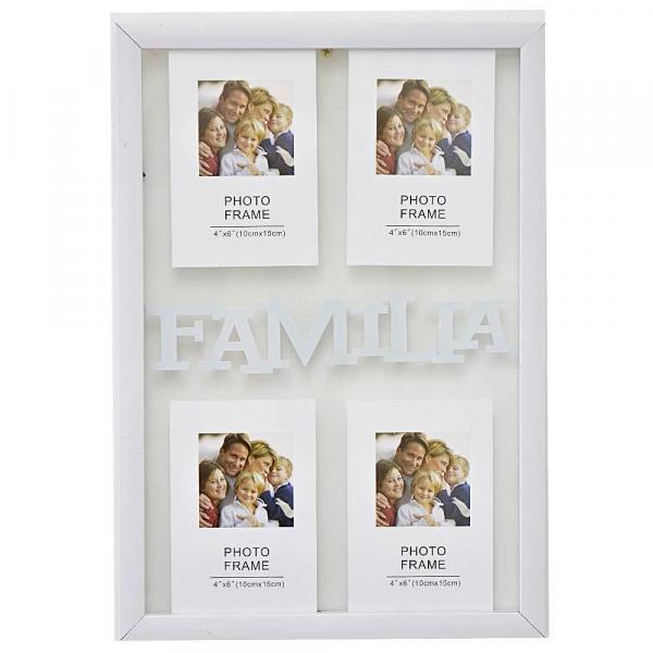 Porta Retrato 10x15cm 4 Fotos Família - Wincy