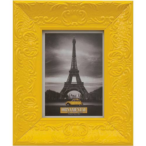 Tamanhos, Medidas e Dimensões do produto Porta-Retrato 26353 (13x18cm) Amarelo Happy - Ornamental Design