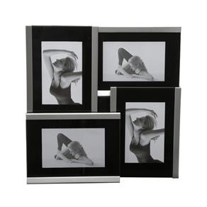 Porta Retrato de Aço para 4 Fotos 10X15cm