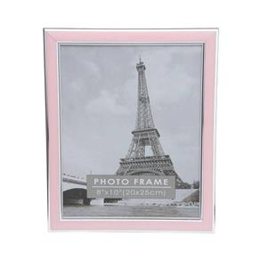 Porta Retrato de Plástico Clean 20cmx25cm Pink Rojemac Rosa