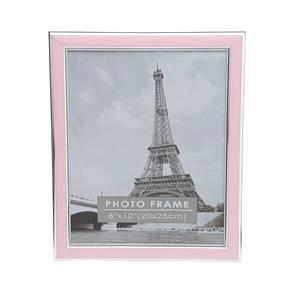 Porta Retrato de Plástico Clean 10cmx15cm Pink Rojemac Rosa