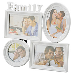Porta-Retrato Family Branco (10x15cm) para 4 Fotos - Rojemac