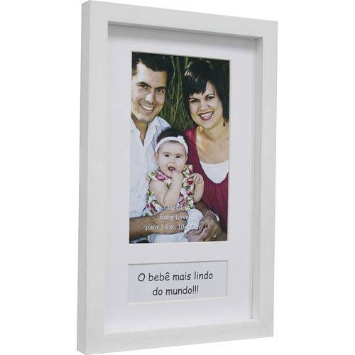 Tudo sobre 'Porta-retrato Painel Baby Love 10x15 Cm Branco'
