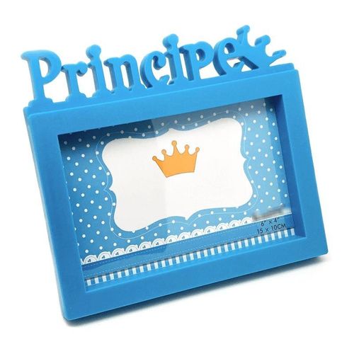 Porta Retrato Príncipe 15cm X 10cm - Azul