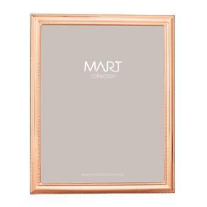 Porta Retrato Retangular em Metal I 10cmx15cm Mart Collection Rosé Gold