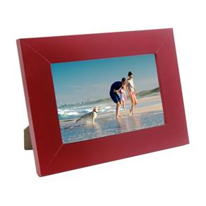 Porta Retrato Vermelho de Madeira 10x15 - PR16-6