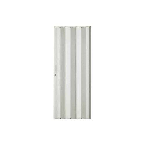 Porta Sanfonada Plast Porta com Puxador e Trinco 210x60cm Branca