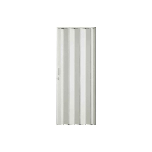 Porta Sanfonada Plast Porta com Puxador e Trinco 210X60cm Branca