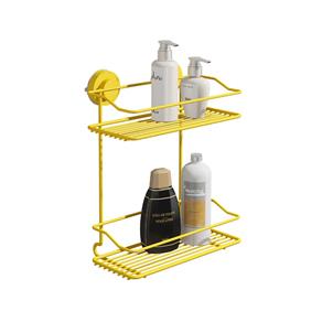 Porta-Shampoo Duo Fixa Click - Amarelo