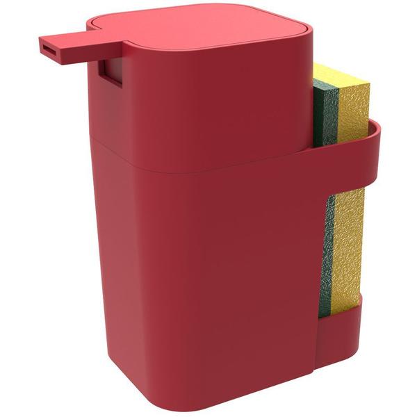 Porta Soprano Detergente / Esponja 600ml Vermelho