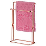 Porta-toalha Bancada Aço Rosé Gold Future