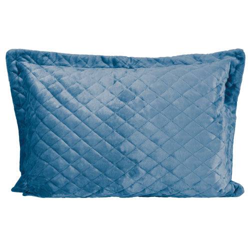 Porta Travesseiro de Plush Azul