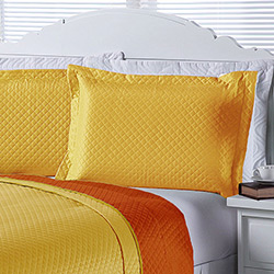 Porta Travesseiro Dual Color Amarelo - Orb