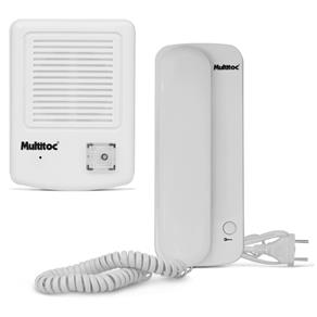 Porteiro Eletrônico Interfone MultiToc Home Plug Branco Porteiro Eletrônico Multitoc Segurança Residencial Branco Interfone
