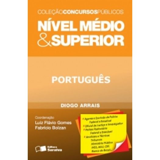 Tudo sobre 'Portugues - Nivel Medio e Superior - Saraiva'