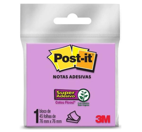 Post-It 654 76X76MM com 45 Folhas Roxo-3M