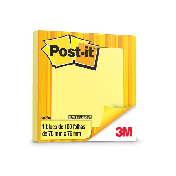Post It 76x76 C/100fls Amarelo - 3M