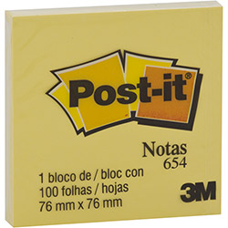 Post-It Amarelo 100 Folhas 76x76mm - 3M