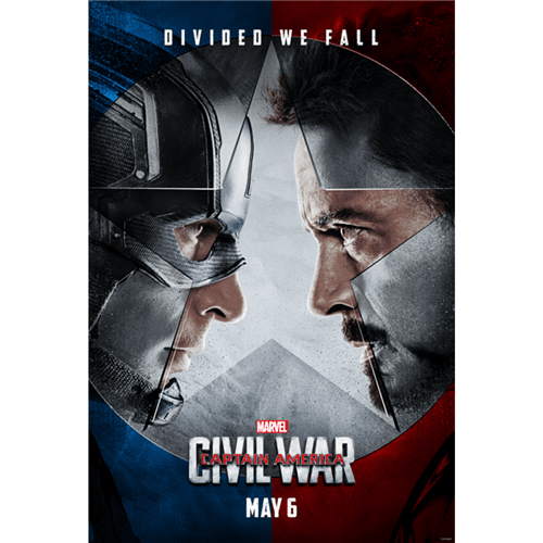 Poster Capitão América: Guerra Civil #A 30x42cm